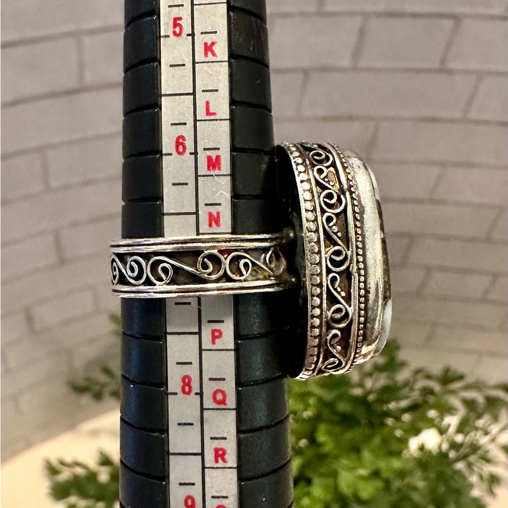 Larimar Stone 925ss Ring - image 6